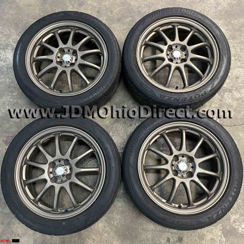 JDM WORK Emotion 11R 16" 4x100 Wheels and Tires 